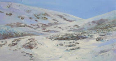 Snow Mountains 06 2006 Acrylic on canvas 76 x 40.5 cm