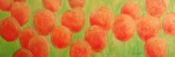 Blossom Joy 2011 Acrylic on canvas 90 x 30 cm