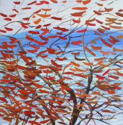 Autumn Leaves and Lake   2008   46 x 46 cm   SGD2,800