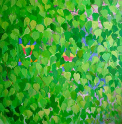 Bodhi Tree    2007   Acrylic on canvas   92 x 92 cm   SGD6,000