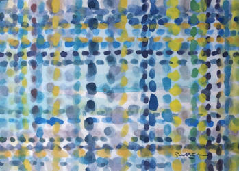 Dots 3   2013   Poster colour on paper   29 x 20 cm   SGD800