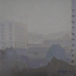 Hazy Day   2013   Acrylic on canvas panel   30 x 30 cm   SGD1,200